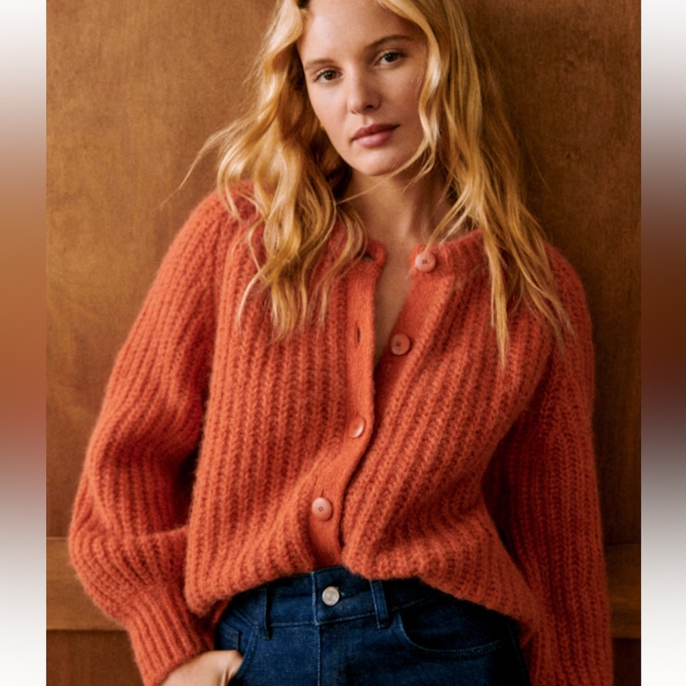 Sezane Emile Cardigan Copper Size Small NWT
